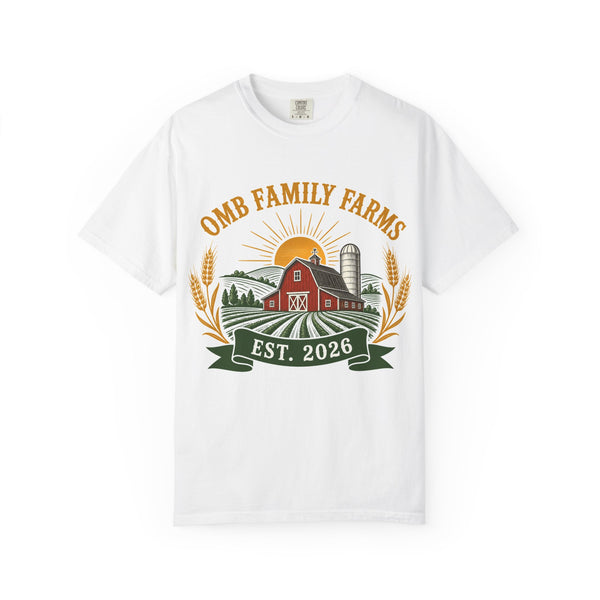 Family Farm T-Shirt — “OMB Family Farms” Est. 2026 Farm Crew Tee