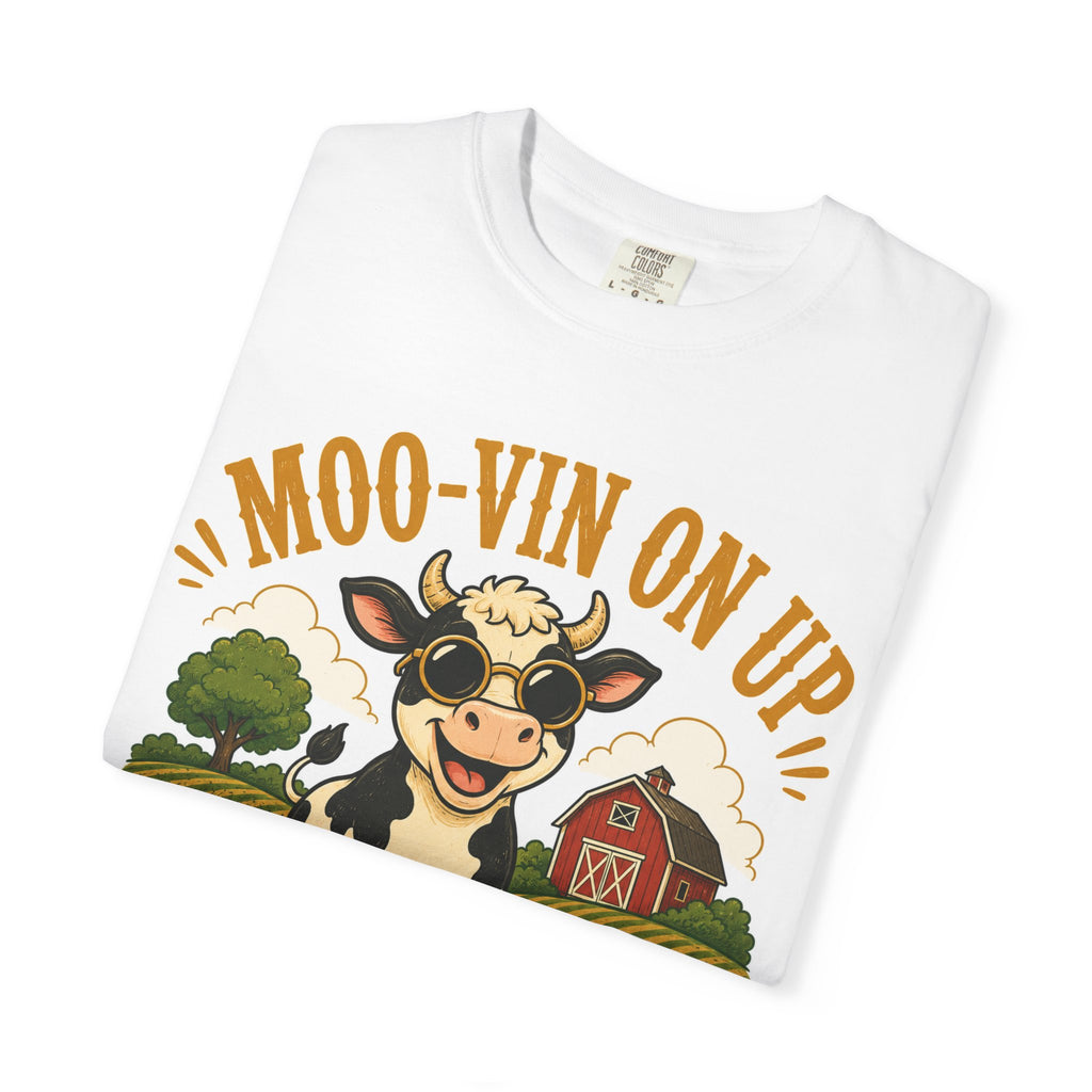 Moo-vin On Up Farm Animal Graphic Tee